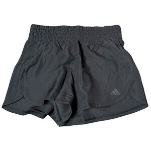 adidas Women's Pacer Training 3-Stripes Woven High-Rise 3" Shorts Sz Small Black